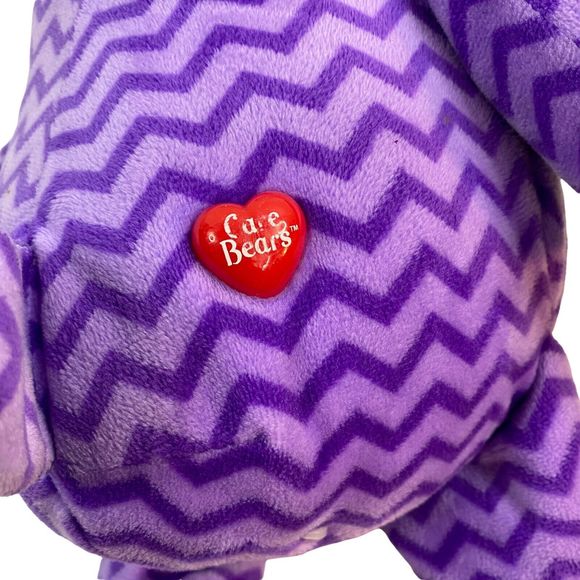 Care Bears Share Bear Purple Zigzag Large Jumbo Plush 20" 2015 Just Play - Picture 6 of 8